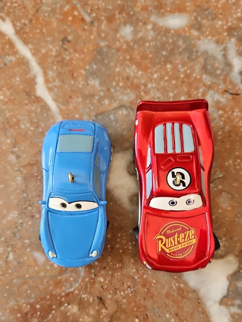 NWT 2007 Vintage Disney Cars Movie Lightning McQueen & Sally Ornaments